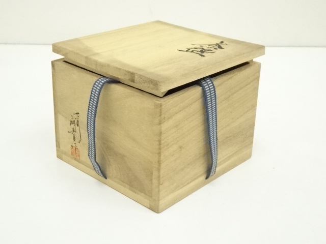 道具 ] - 道具 九谷焼 能瀬三恵子（萌春）造 色絵独楽茶碗（共箱